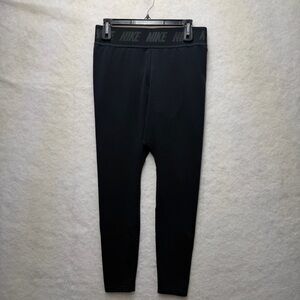 Nike Sportswear Essential Leggings Women's Size Large Black Cotton Stretch Tight
